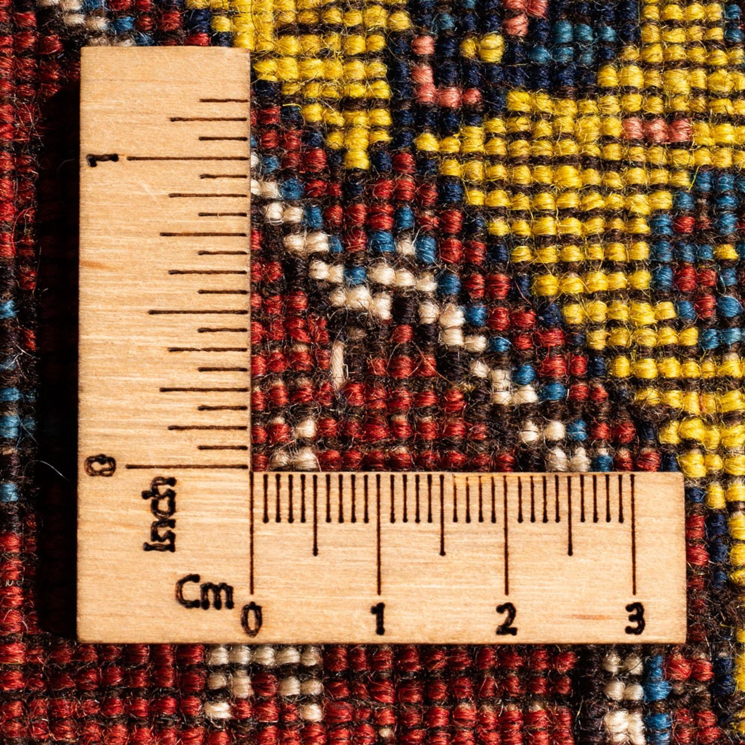 Alfombra persa - Nómada - 128 x 82 cm - amarillo