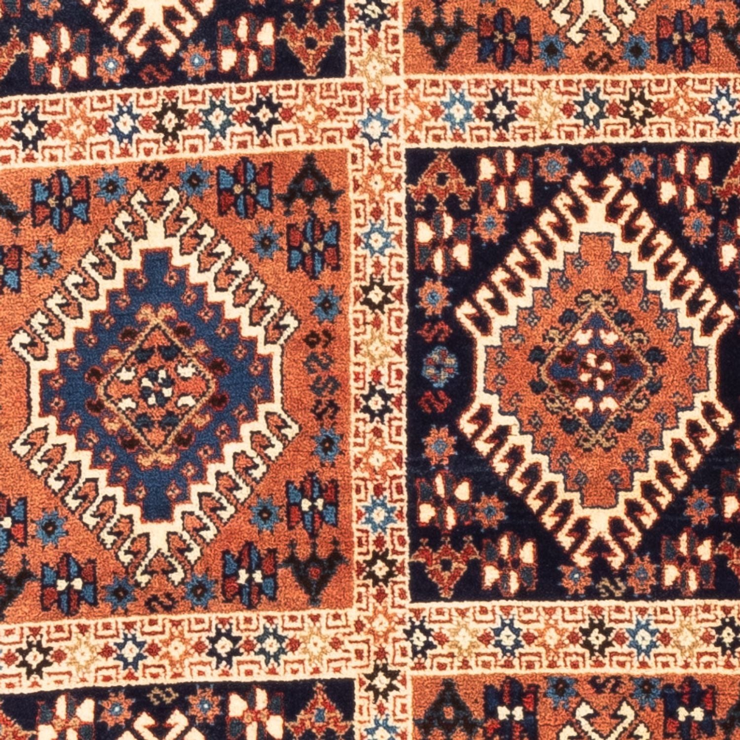 Alfombra persa - Nómada - 128 x 80 cm - multicolor