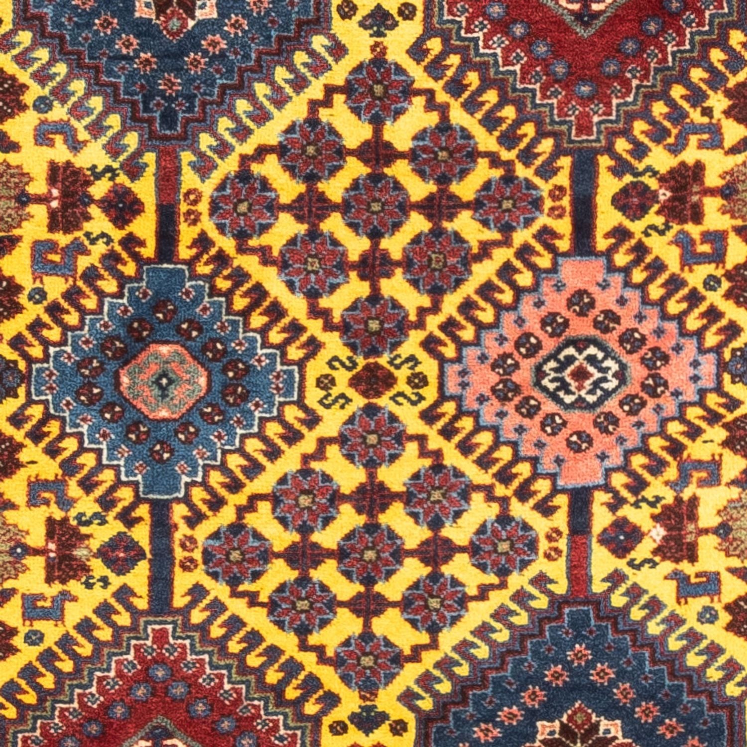 Alfombra persa - Nómada - 128 x 78 cm - amarillo