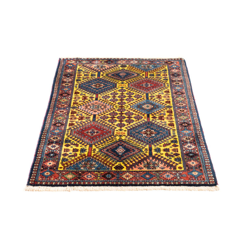 Alfombra persa - Nómada - 128 x 78 cm - amarillo