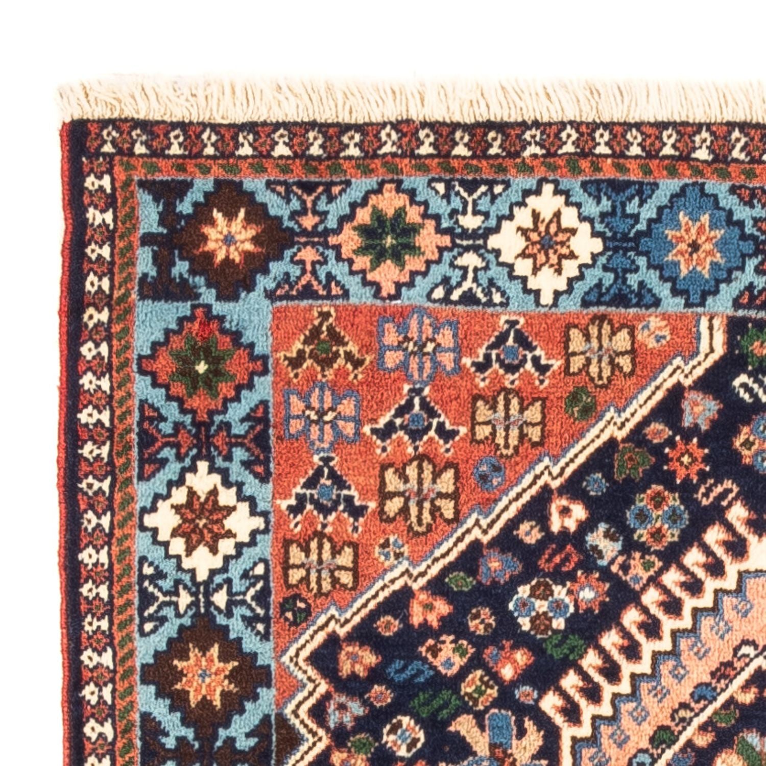 Alfombra persa - Nómada - 130 x 82 cm - azul oscuro