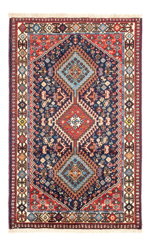 Alfombra persa - Nómada - 124 x 78 cm - azul oscuro
