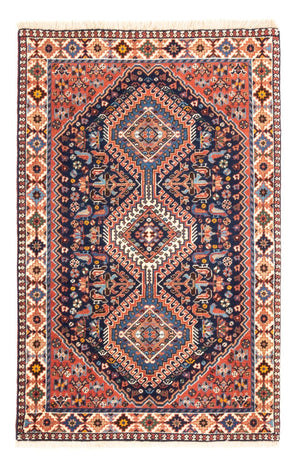 Alfombra persa - Nómada - 125 x 80 cm - azul oscuro