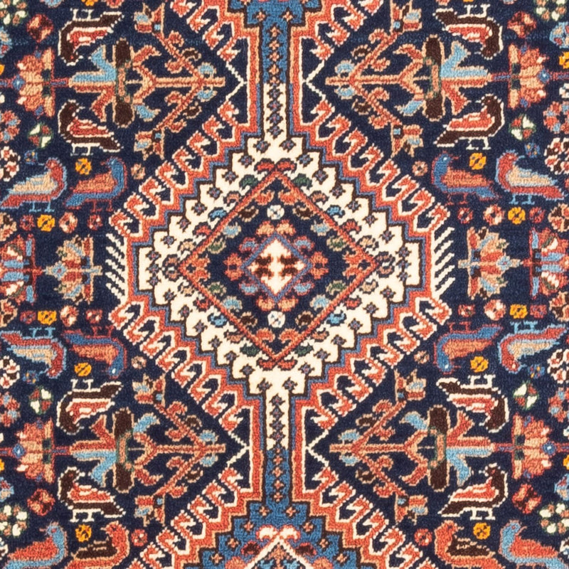 Alfombra persa - Nómada - 125 x 80 cm - azul oscuro