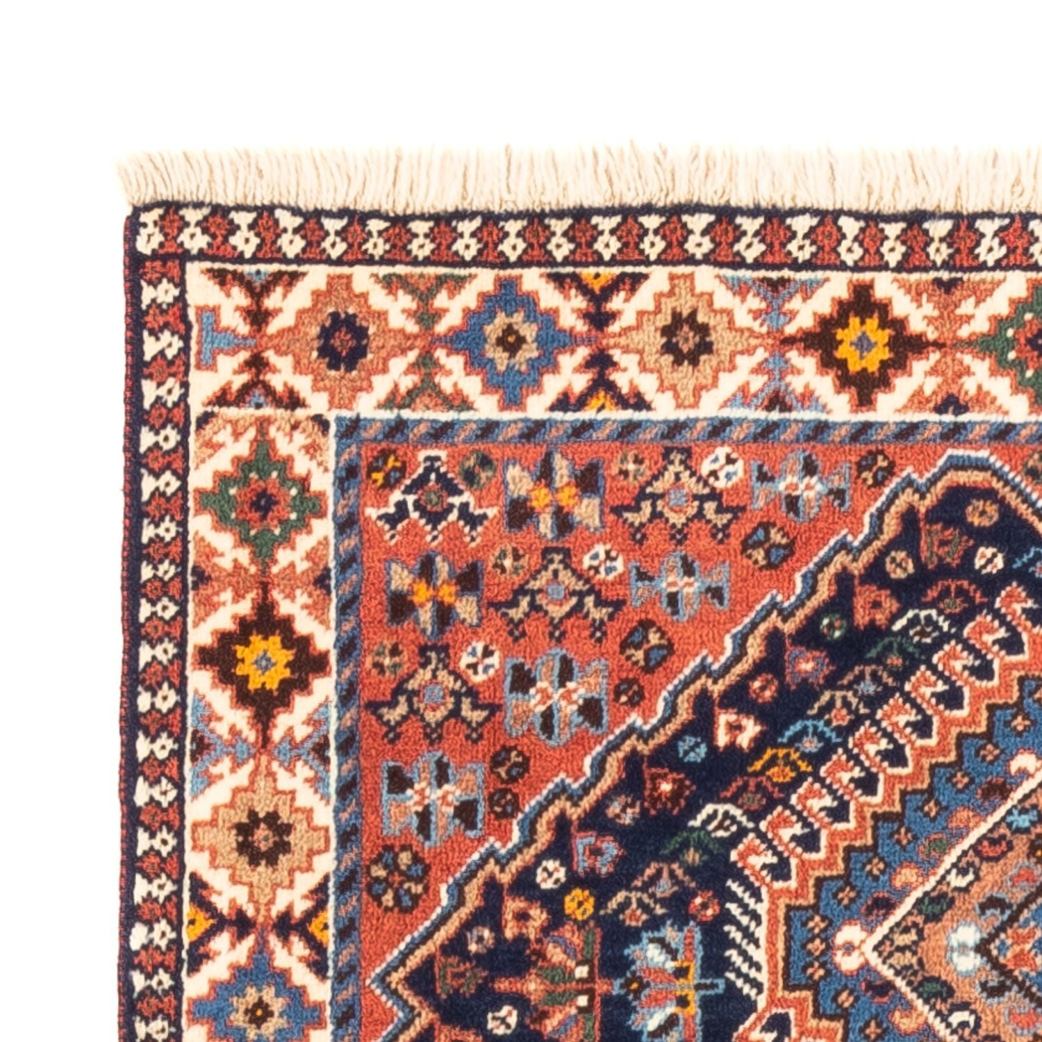 Alfombra persa - Nómada - 125 x 80 cm - azul oscuro