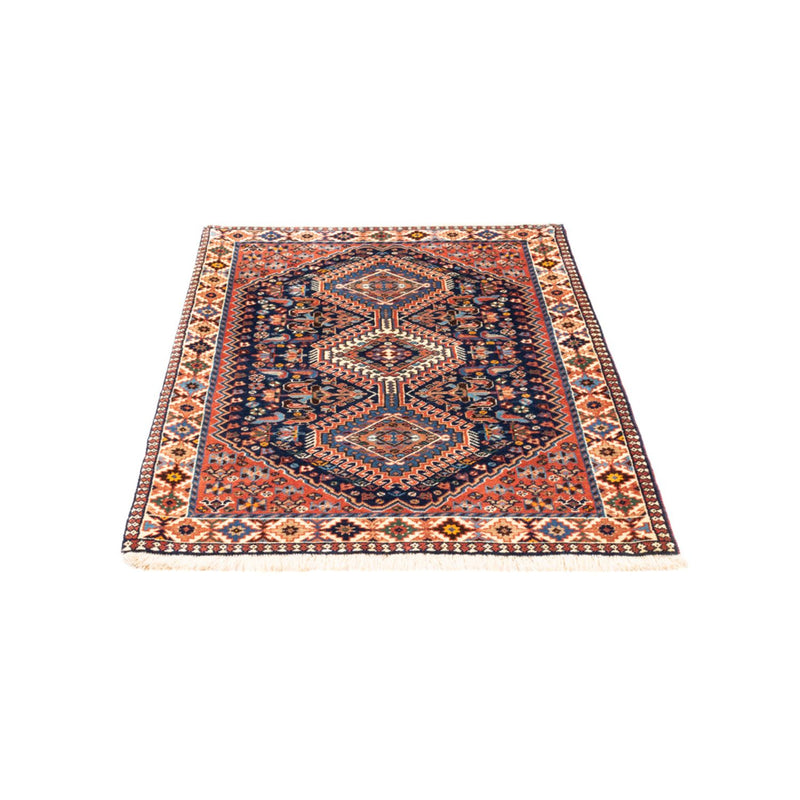 Alfombra persa - Nómada - 125 x 80 cm - azul oscuro
