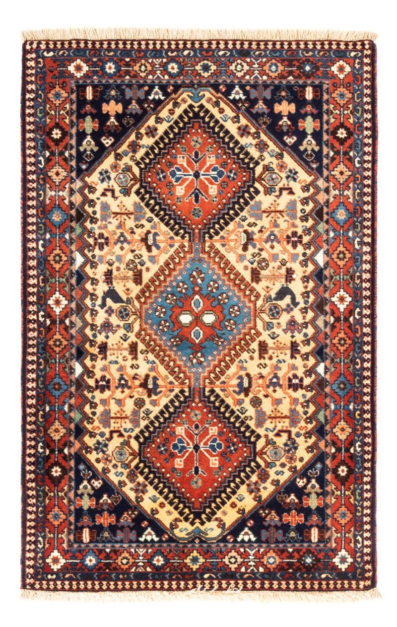 Alfombra persa - Nómada - 130 x 84 cm - crema