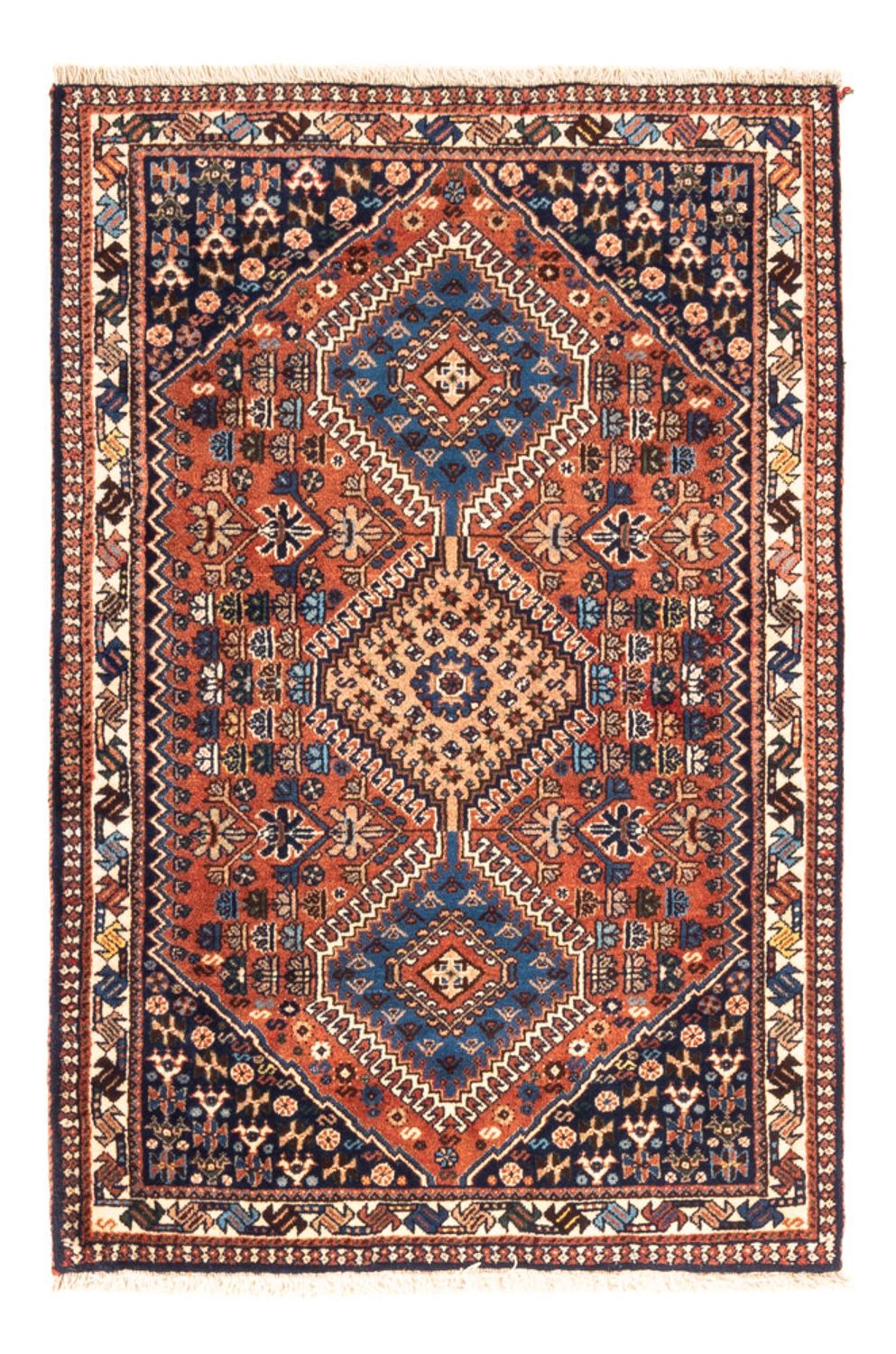Alfombra persa - Nómada - 125 x 84 cm - rojo