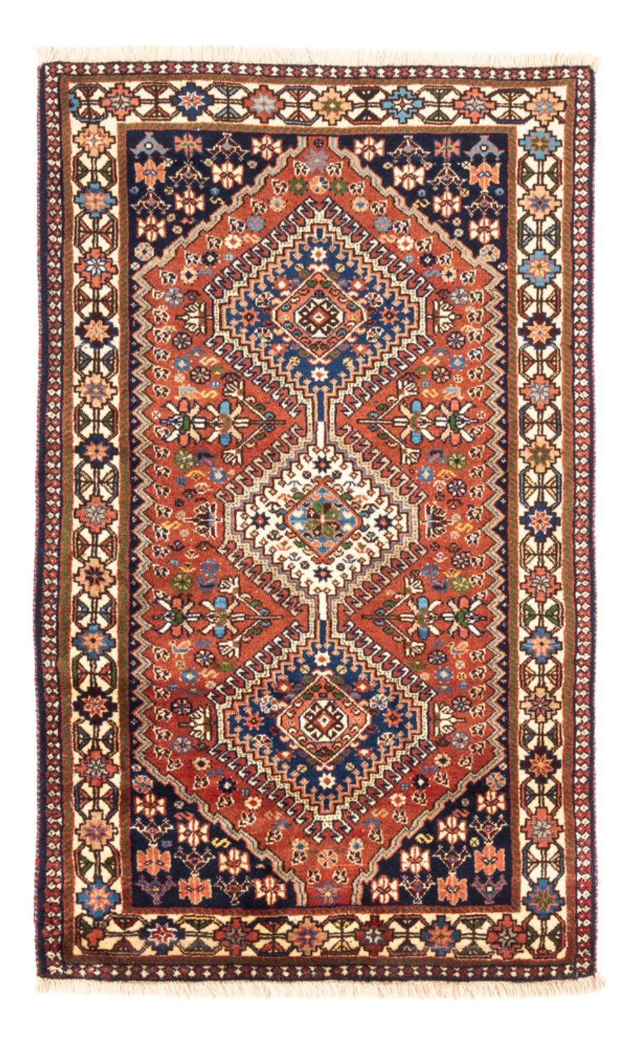 Alfombra persa - Nómada - 130 x 80 cm - rojo