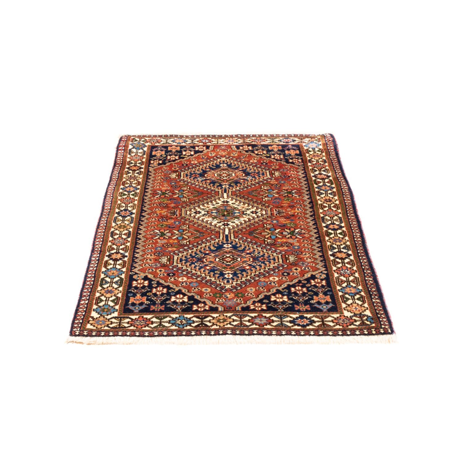 Alfombra persa - Nómada - 130 x 80 cm - rojo