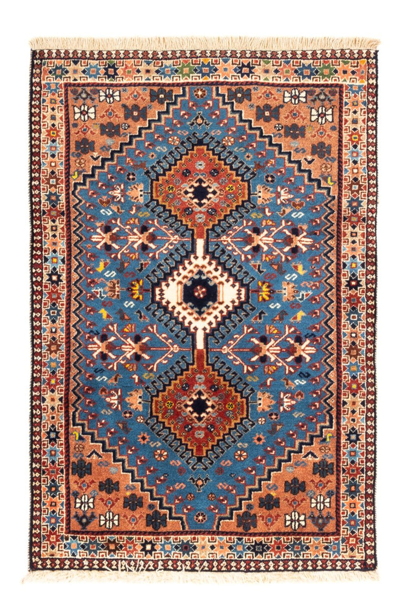 Alfombra persa - Nómada - 122 x 83 cm - azul