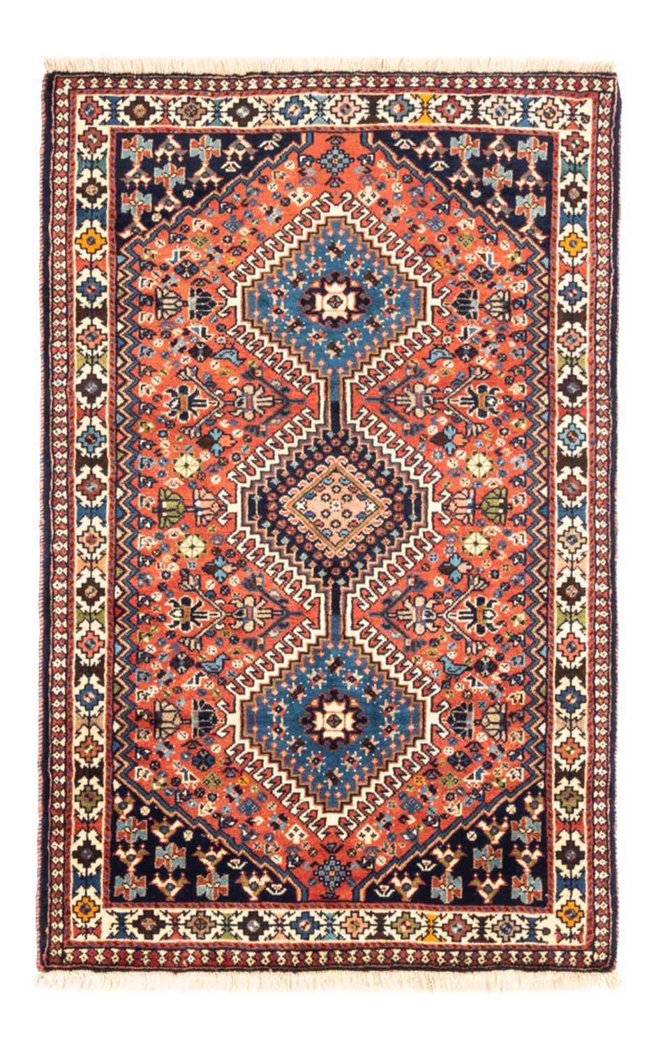 Alfombra persa - Nómada - 123 x 80 cm - rojo