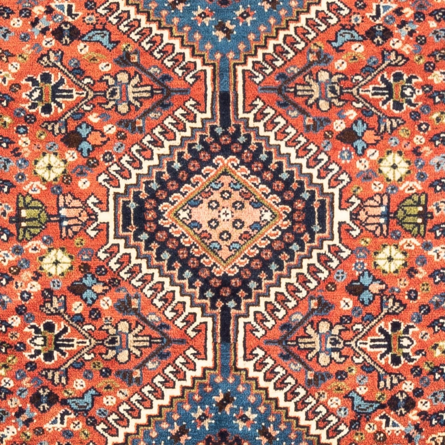 Alfombra persa - Nómada - 123 x 80 cm - rojo