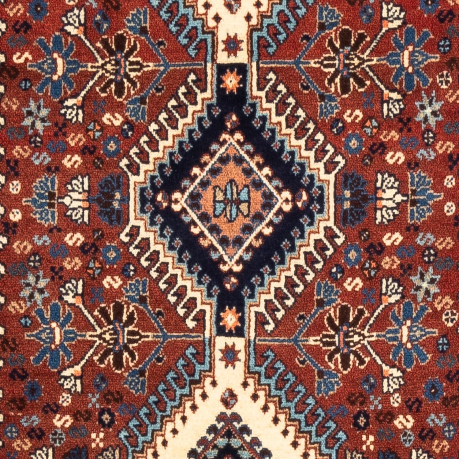 Alfombra de pasillo Alfombra persa - Nómada - 200 x 80 cm - rojo