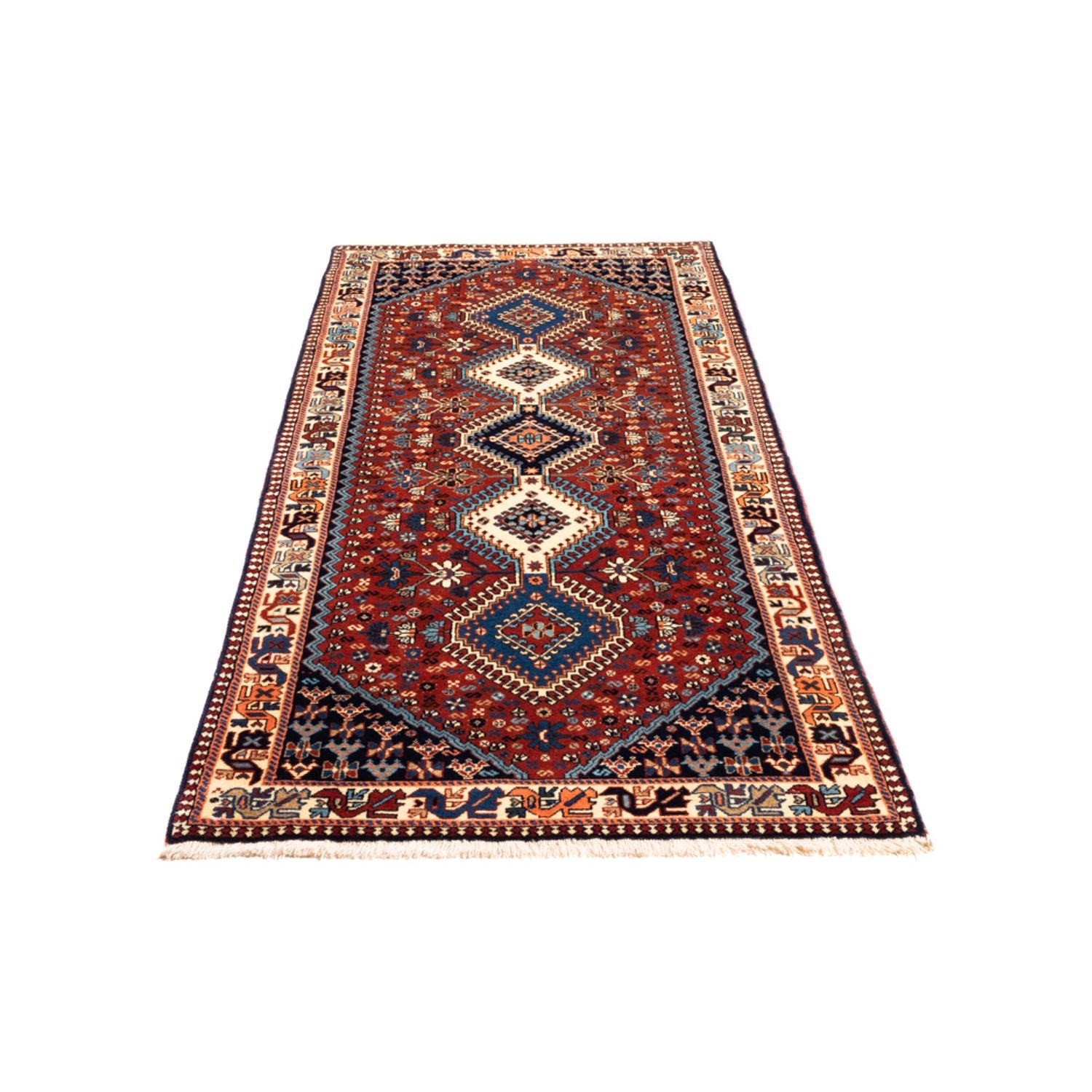 Alfombra de pasillo Alfombra persa - Nómada - 200 x 80 cm - rojo