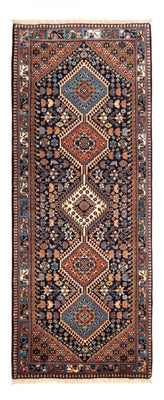 Alfombra de pasillo Alfombra persa - Nómada - 202 x 84 cm - azul oscuro