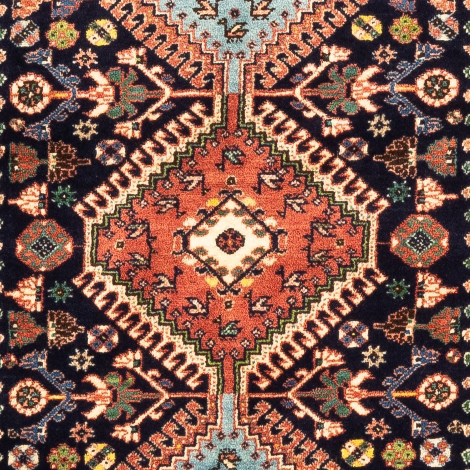 Alfombra de pasillo Alfombra persa - Nómada - 200 x 83 cm - azul oscuro