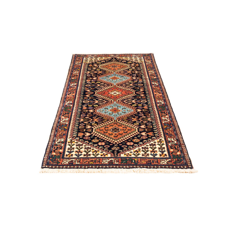 Alfombra de pasillo Alfombra persa - Nómada - 200 x 83 cm - azul oscuro