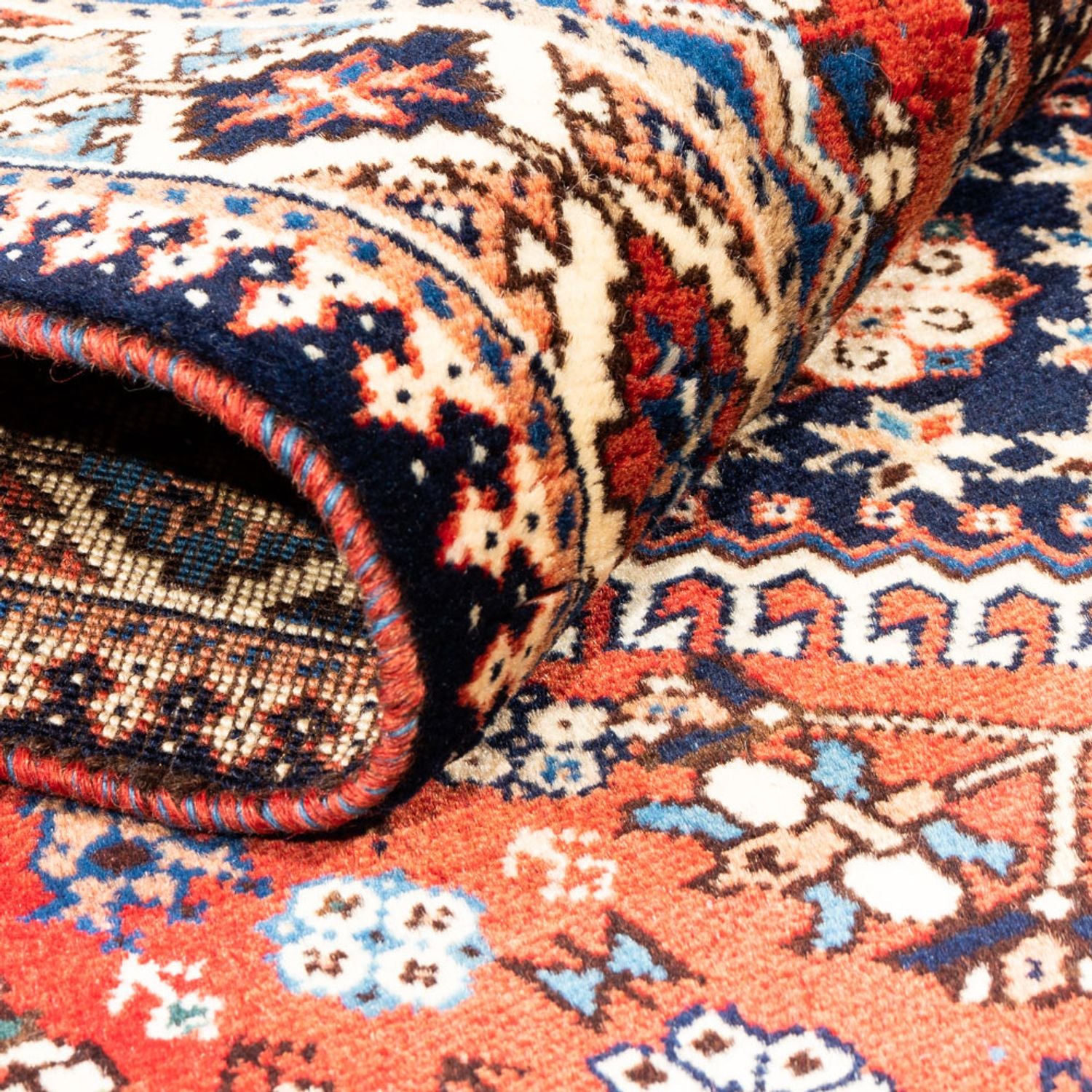 Alfombra de pasillo Alfombra persa - Nómada - 195 x 80 cm - rojo