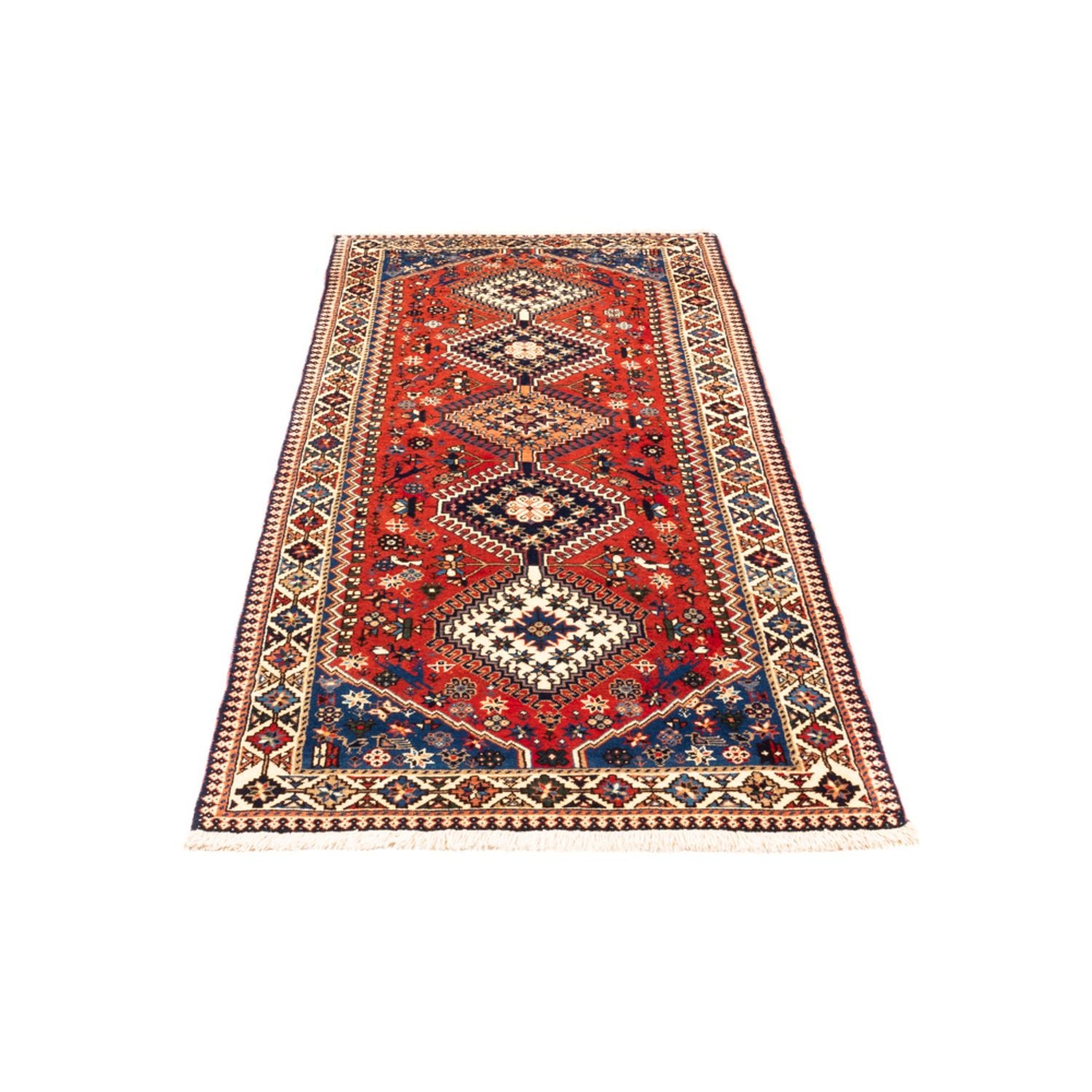 Alfombra de pasillo Alfombra persa - Nómada - 195 x 80 cm - rojo