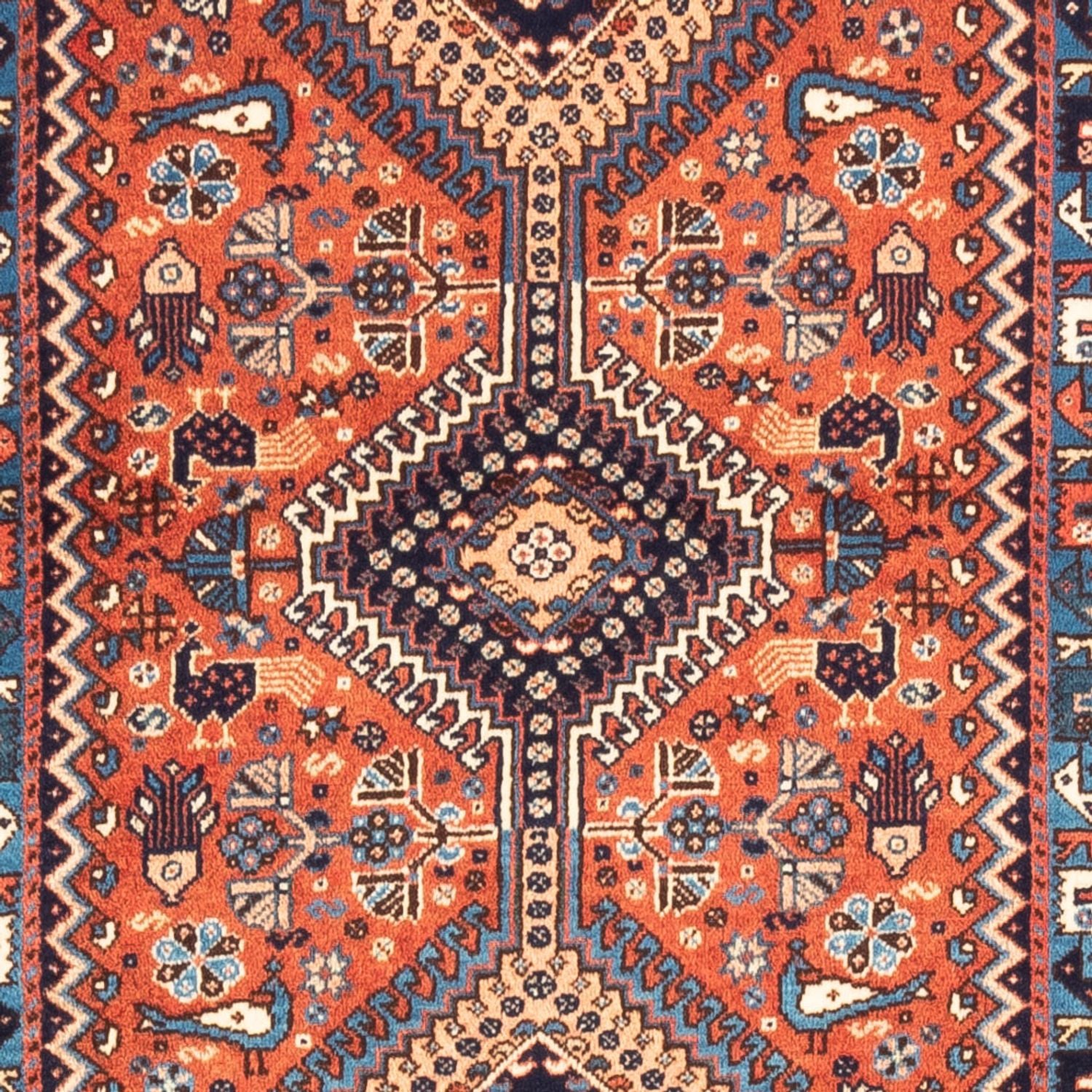 Alfombra de pasillo Alfombra persa - Nómada - 208 x 80 cm - rojo