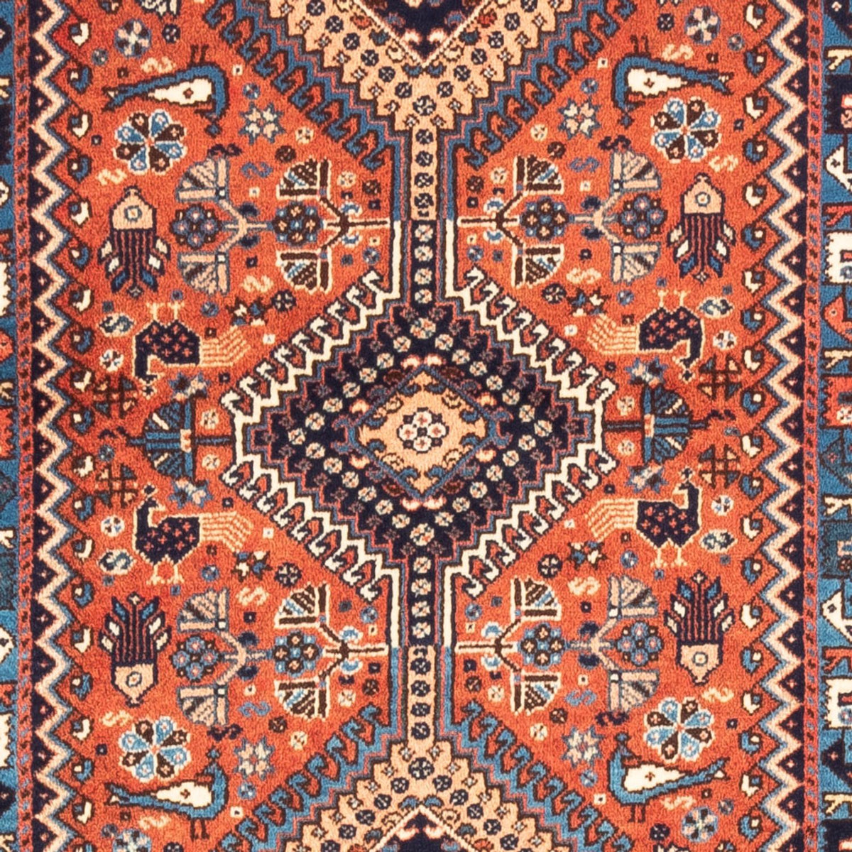 Alfombra de pasillo Alfombra persa - Nómada - 208 x 80 cm - rojo