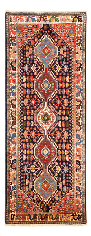 Alfombra de pasillo Alfombra persa - Nómada - 207 x 80 cm - azul oscuro