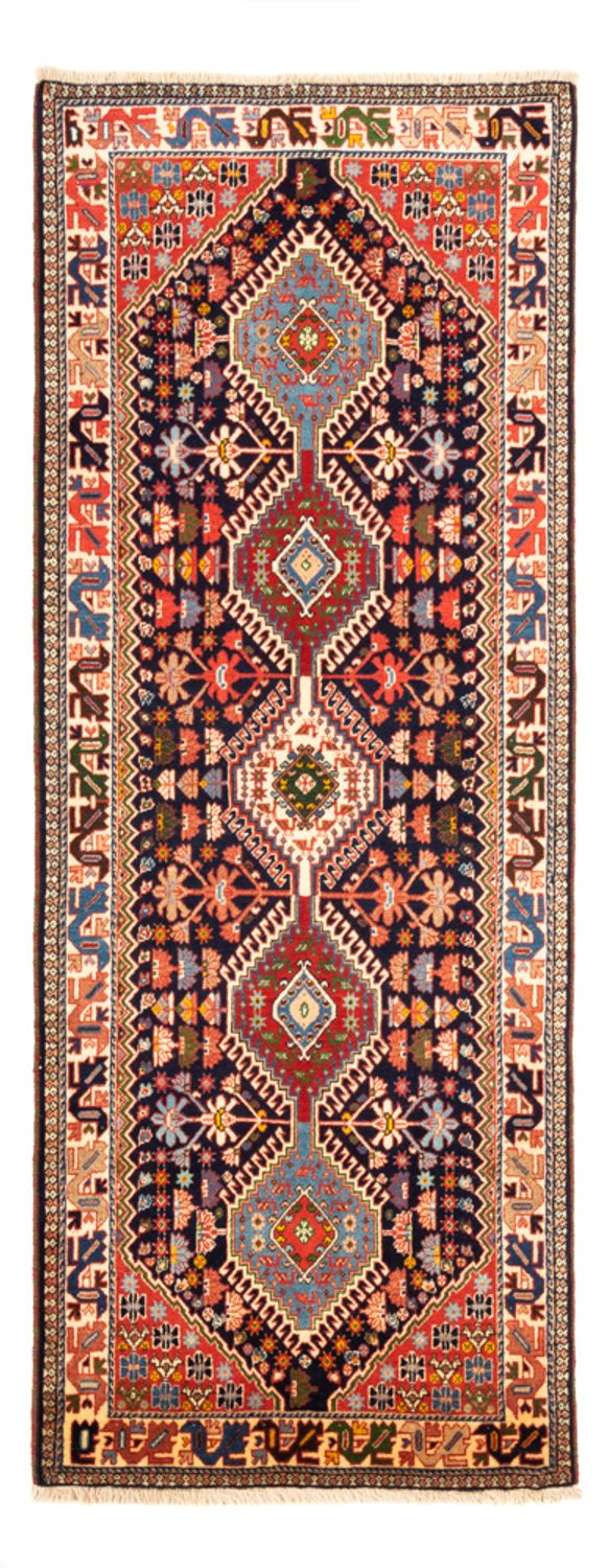 Alfombra de pasillo Alfombra persa - Nómada - 207 x 80 cm - azul oscuro
