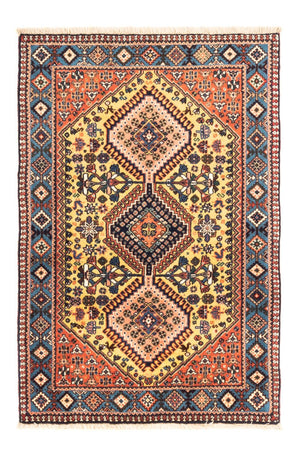 Alfombra persa - Nómada - 123 x 83 cm - amarillo