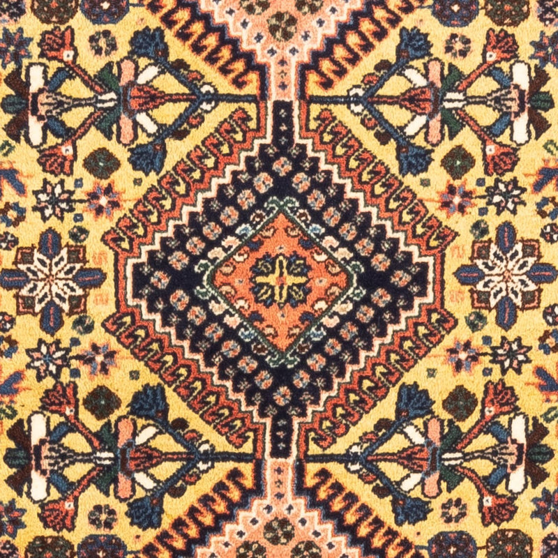 Alfombra persa - Nómada - 123 x 83 cm - amarillo