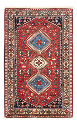 Alfombra persa - Nómada - 132 x 83 cm - rojo