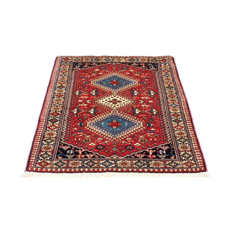 Alfombra persa - Nómada - 132 x 83 cm - rojo