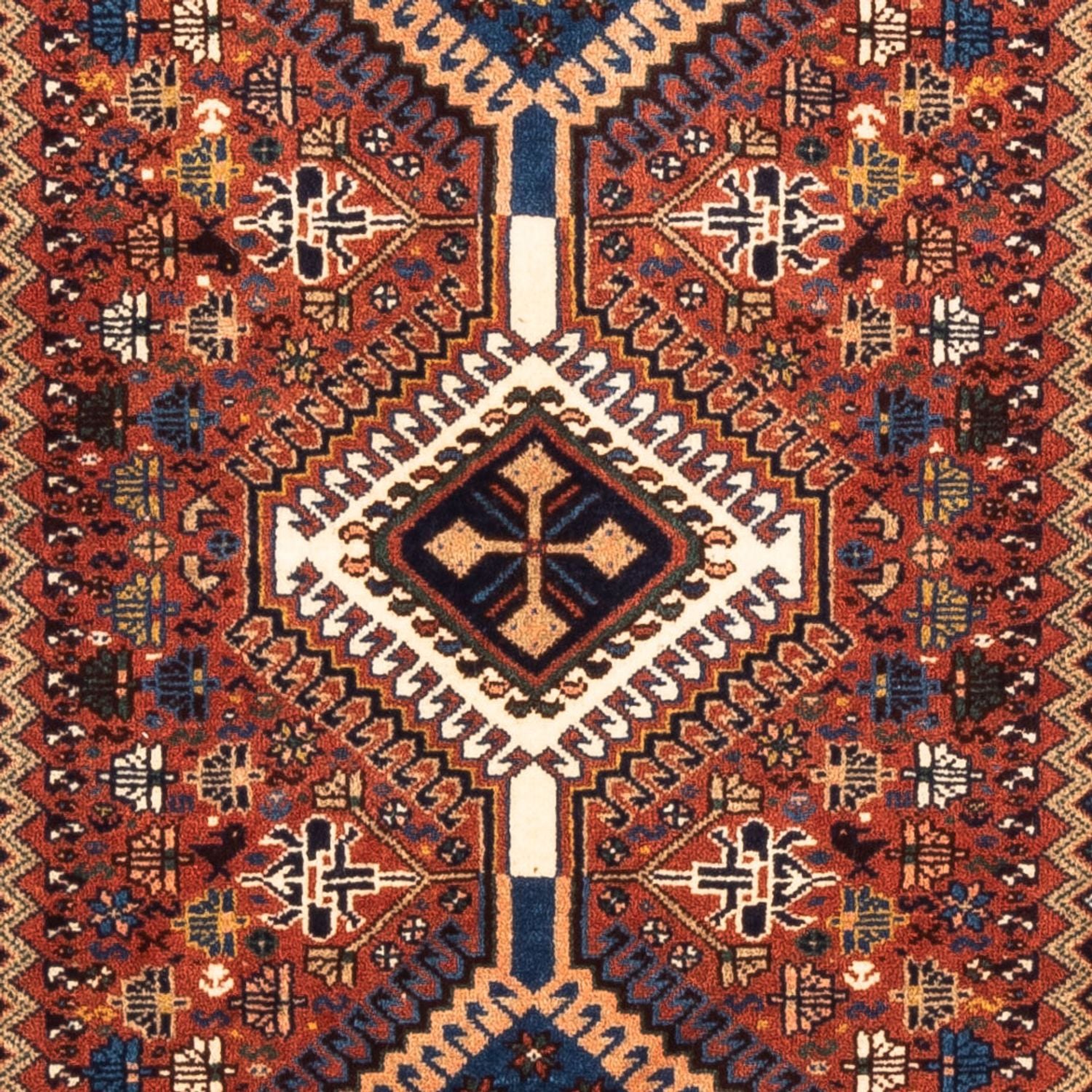 Alfombra persa - Nómada - 137 x 80 cm - rojo