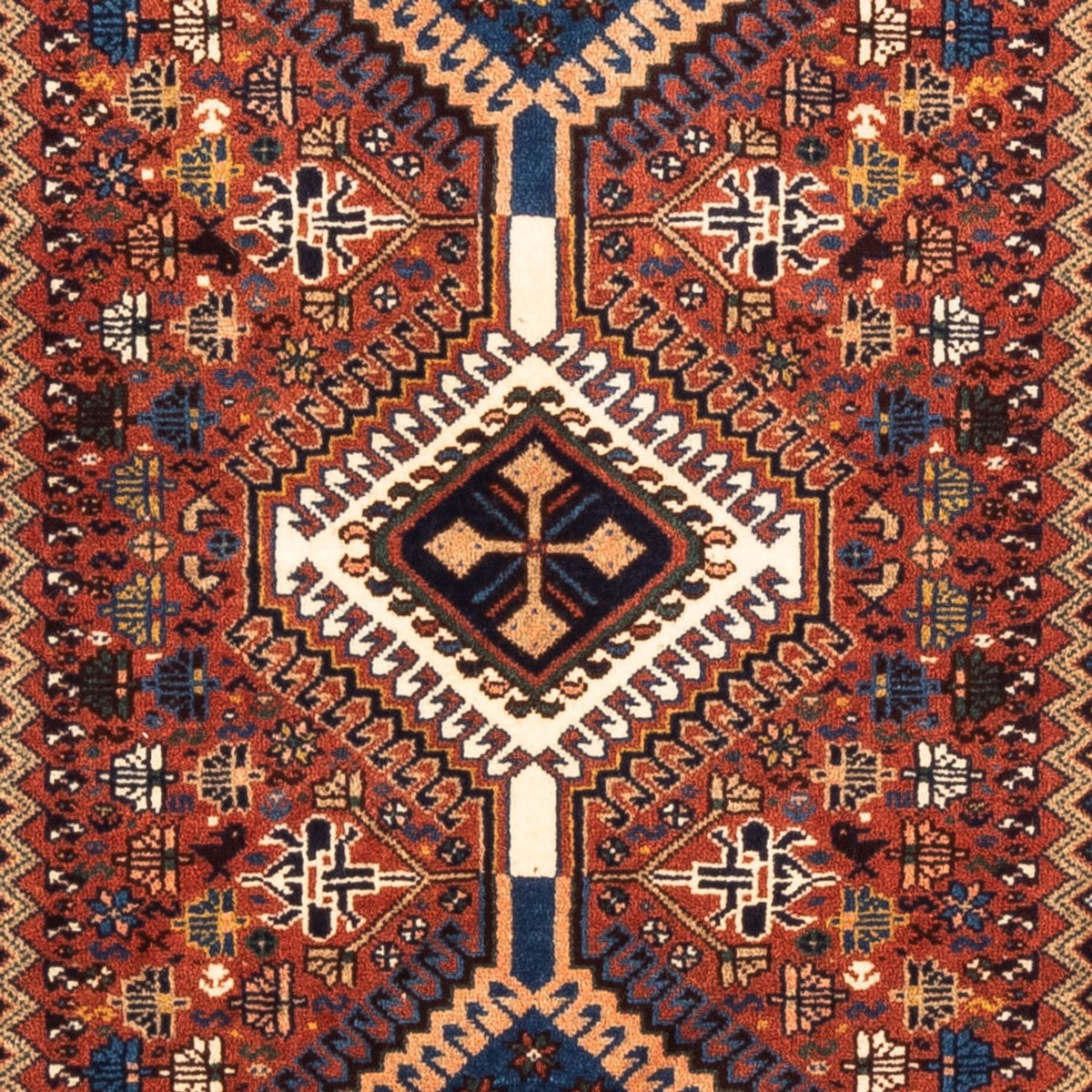 Alfombra persa - Nómada - 137 x 80 cm - rojo