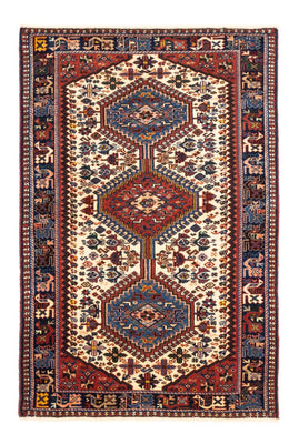 Alfombra persa - Nómada - 122 x 83 cm - crema