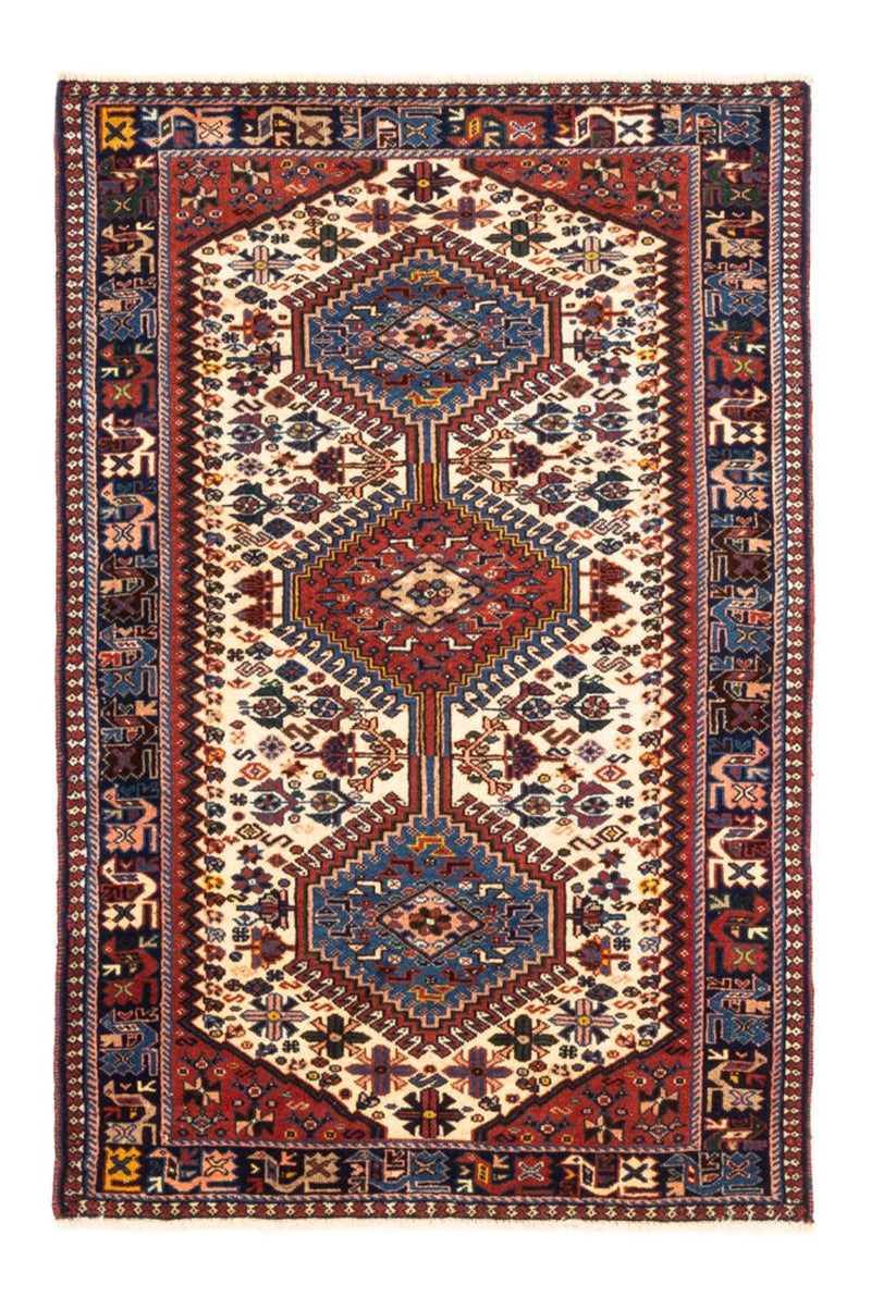 Alfombra persa - Nómada - 122 x 83 cm - crema
