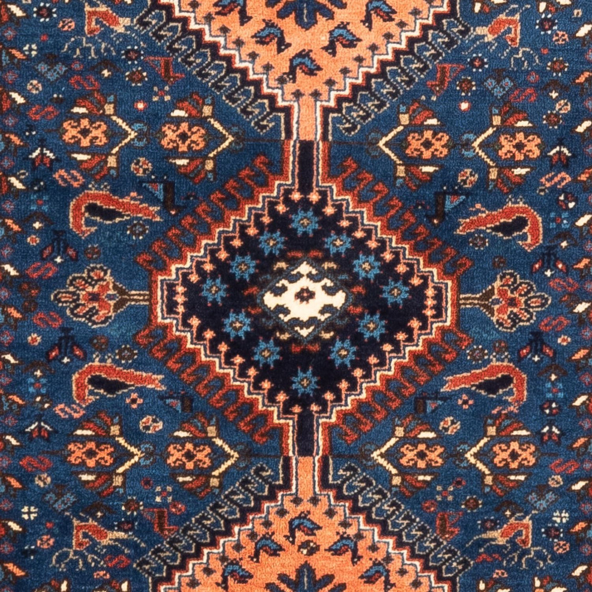 Alfombra persa - Nómada - 127 x 83 cm - azul