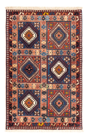 Alfombra persa - Nómada - 124 x 80 cm - multicolor