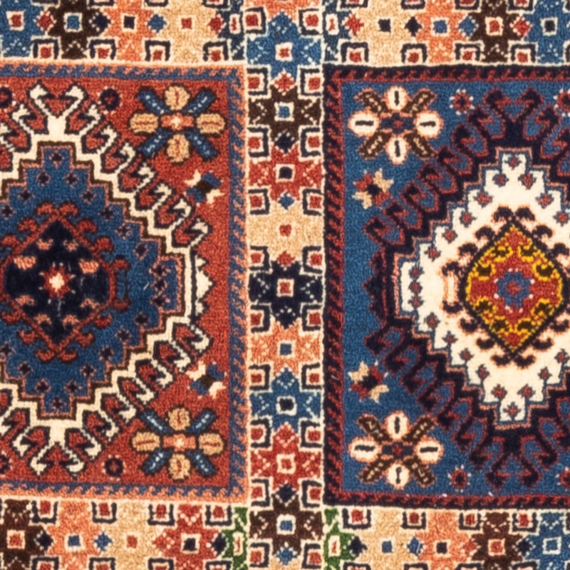 Alfombra persa - Nómada - 124 x 80 cm - multicolor