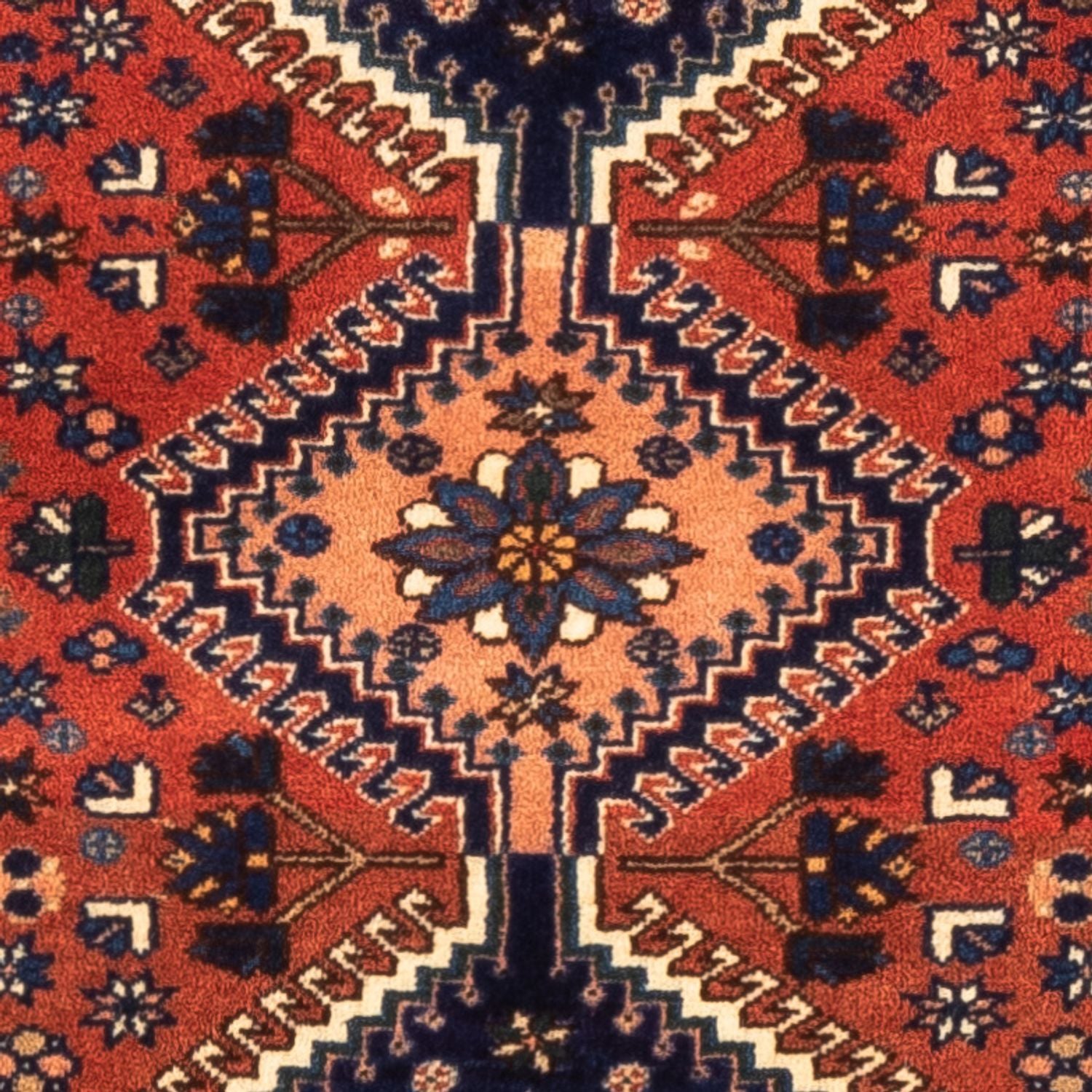 Alfombra persa - Nómada - 122 x 84 cm - rojo