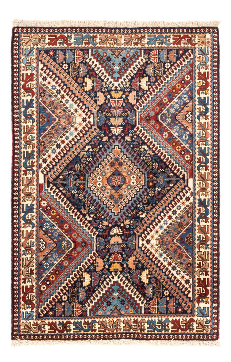 Alfombra persa - Nómada - 128 x 85 cm - azul oscuro