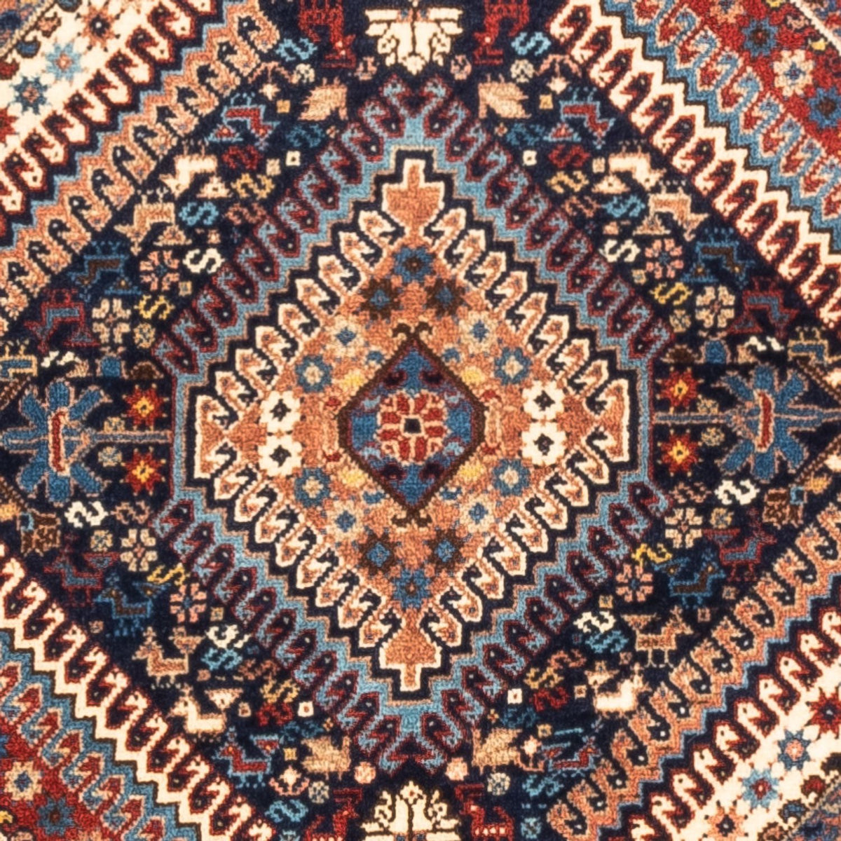 Alfombra persa - Nómada - 128 x 85 cm - azul oscuro