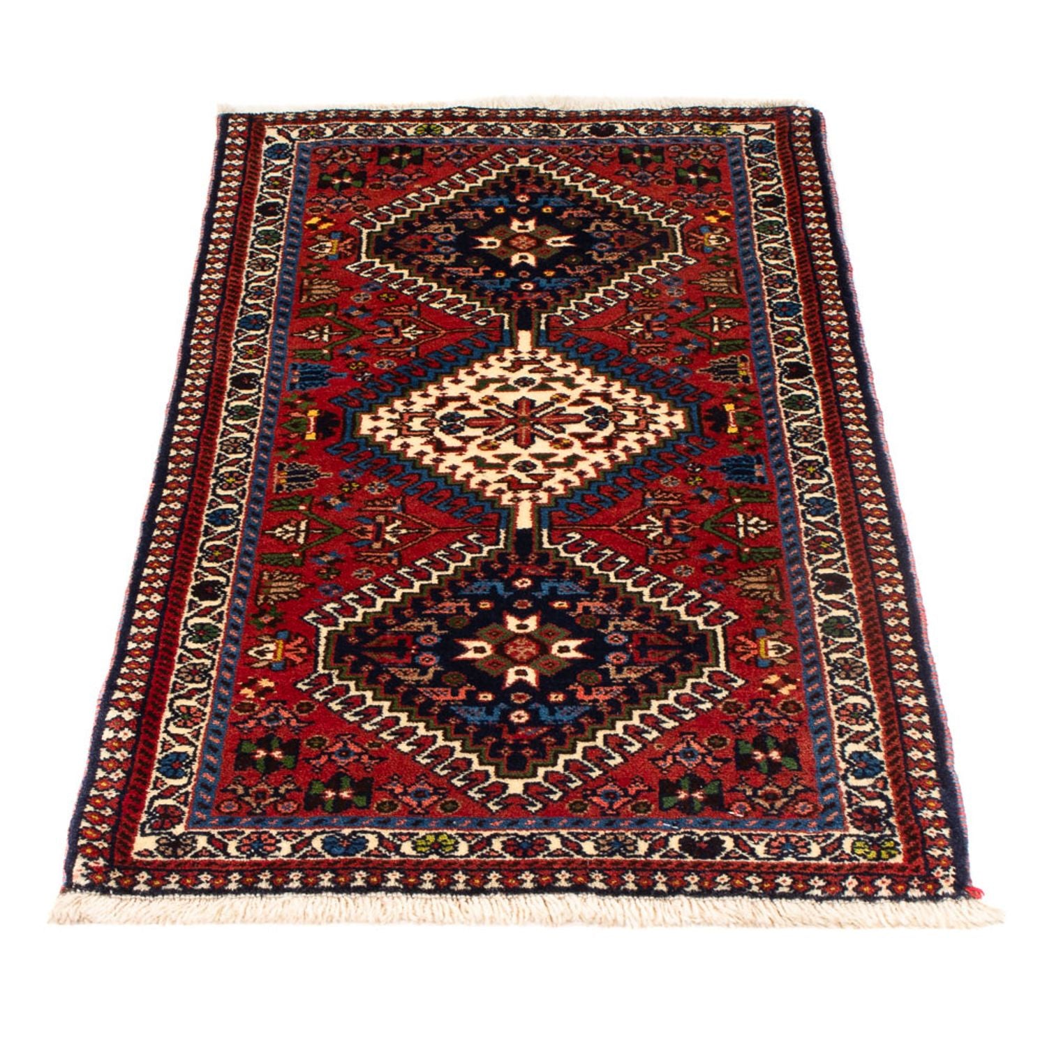 Alfombra persa - Nómada - 106 x 68 cm - rojo