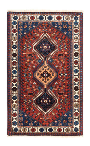 Alfombra persa - Nómada - 130 x 80 cm - rojo