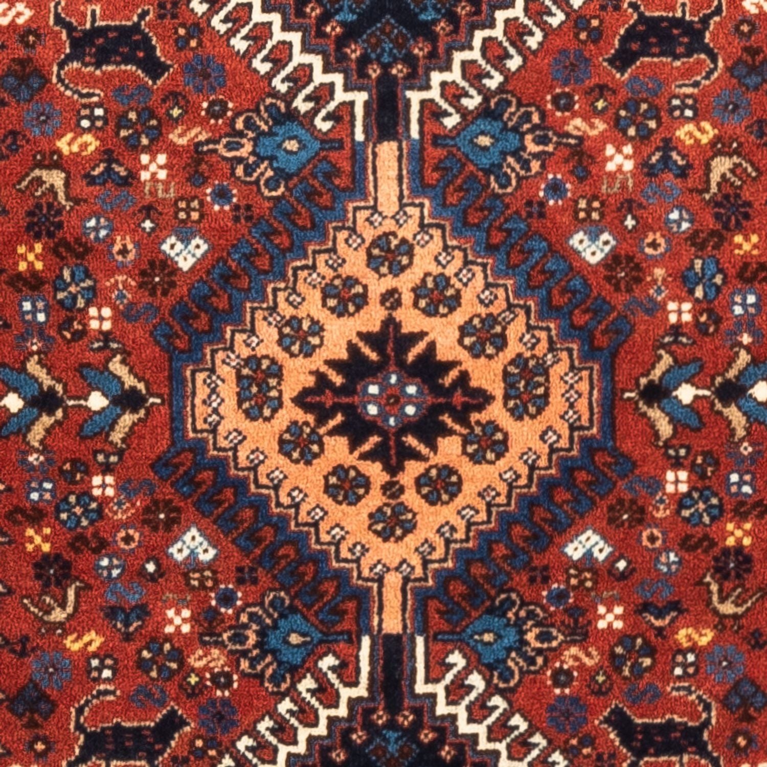 Alfombra persa - Nómada - 130 x 80 cm - rojo