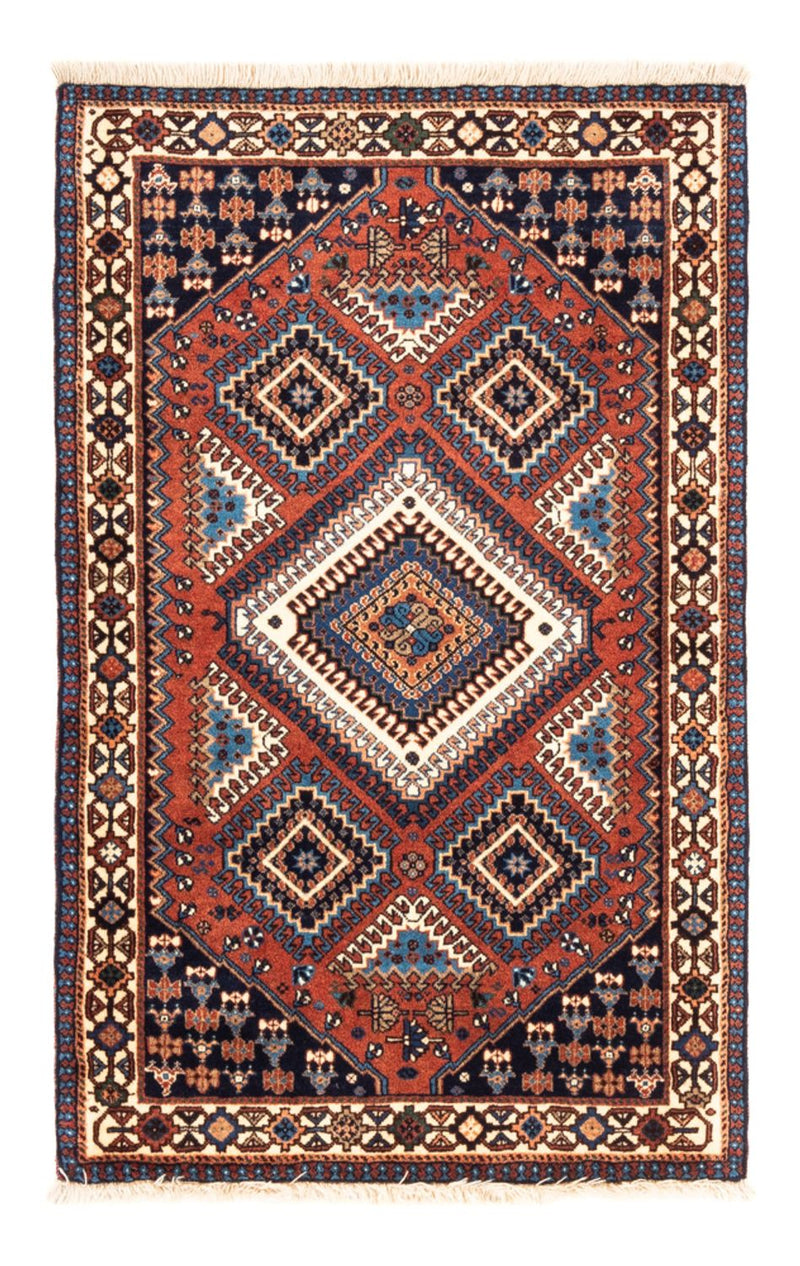 Alfombra persa - Nómada - 126 x 80 cm - rojo