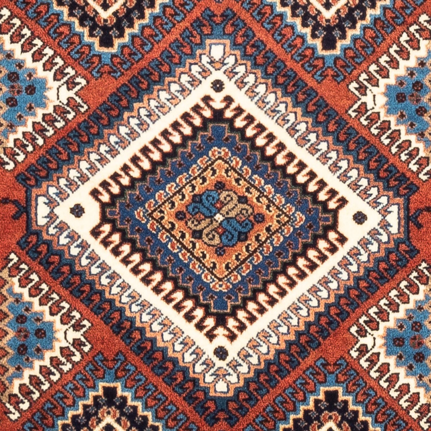 Alfombra persa - Nómada - 126 x 80 cm - rojo