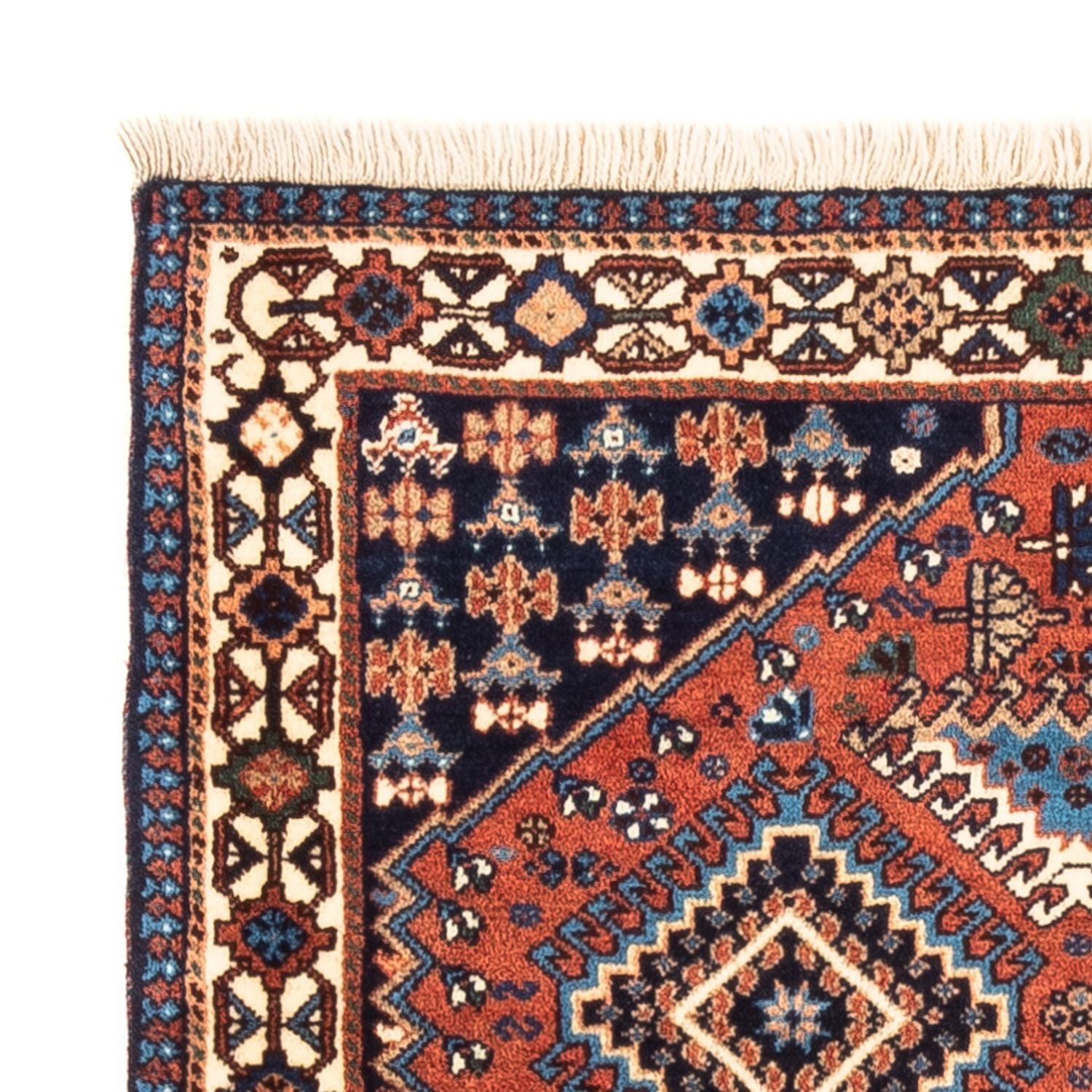 Alfombra persa - Nómada - 126 x 80 cm - rojo