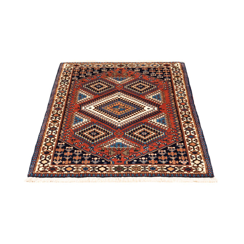 Alfombra persa - Nómada - 126 x 80 cm - rojo