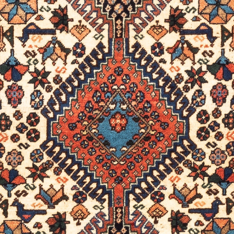 Alfombra persa - Nómada - 123 x 86 cm - crema